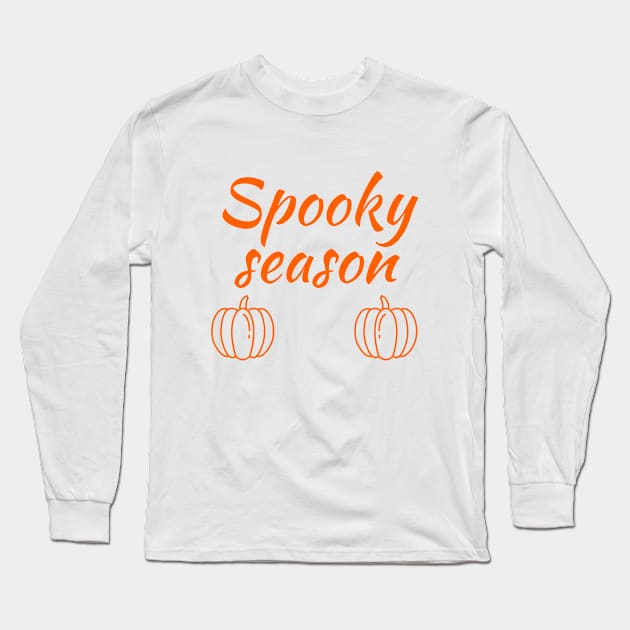 Spooky season Long Sleeve T-Shirt by Word and Saying